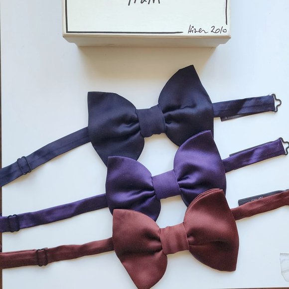 LANVIN x H&M (2010) -AUTHENTIC LANVIN (ELBER ALBAZ) BOW TIES - BOX SET